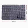 Cat Litter Mat, Kitty Litter Trapping Mat, Double Layer Mats with MiLi Shape Scratching design, Urine Waterproof, Easy Clean