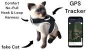 NEW GPS/GSM/GPRS Waterproof Pet Tracker for Realtime Dog Cat Tracking Size:M